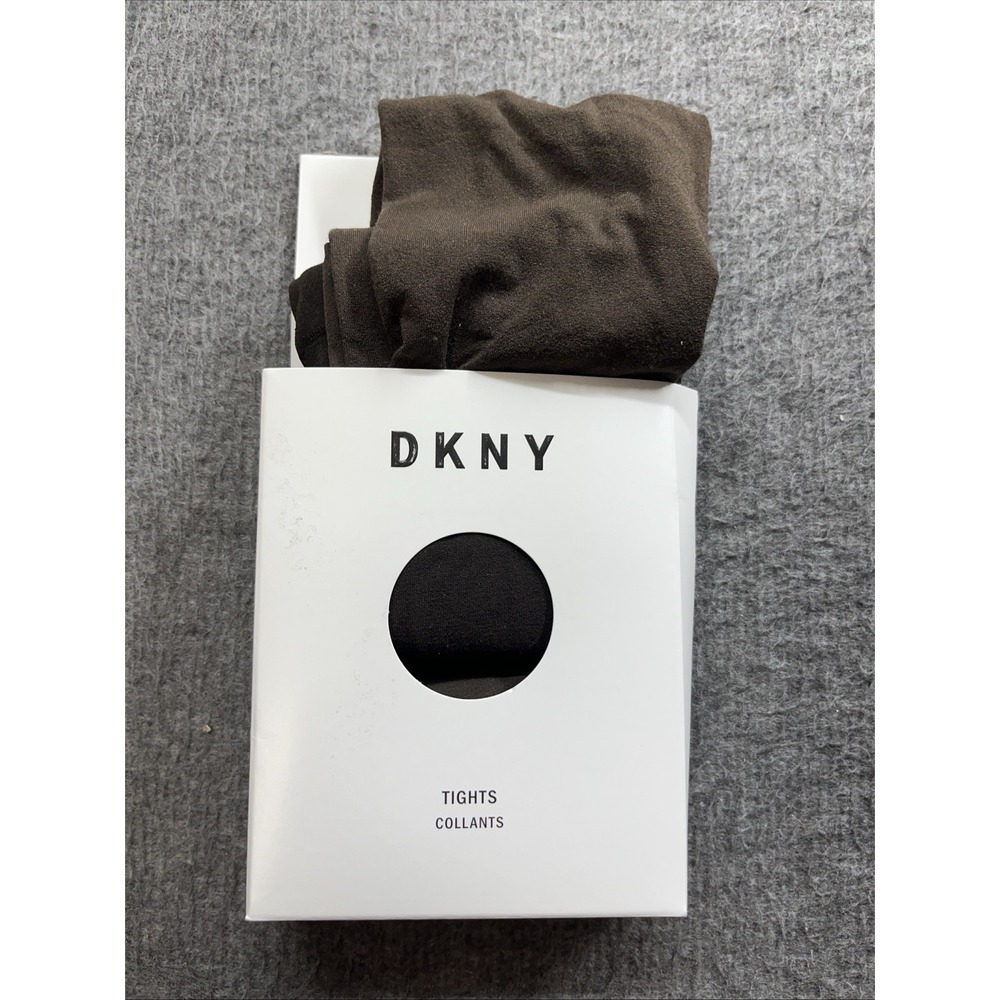 DKNY Women's Opaque Coverage Control Top Tights, Coffee Bean, Small/Petite